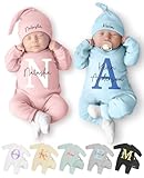 Personalized Baby Clothes Custom Name Newborn Coming Home Outfit & Hat Set for Boy Girl 0-6 Months Customized Gifts