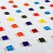 Resinta 400 Pieces/ 250 g Multicolor Mosaic Tiles Mosaic Glass Pieces with Plastic Container for DIY Crafts or Home Ornament, Semitransparent, 1 by 1 cm