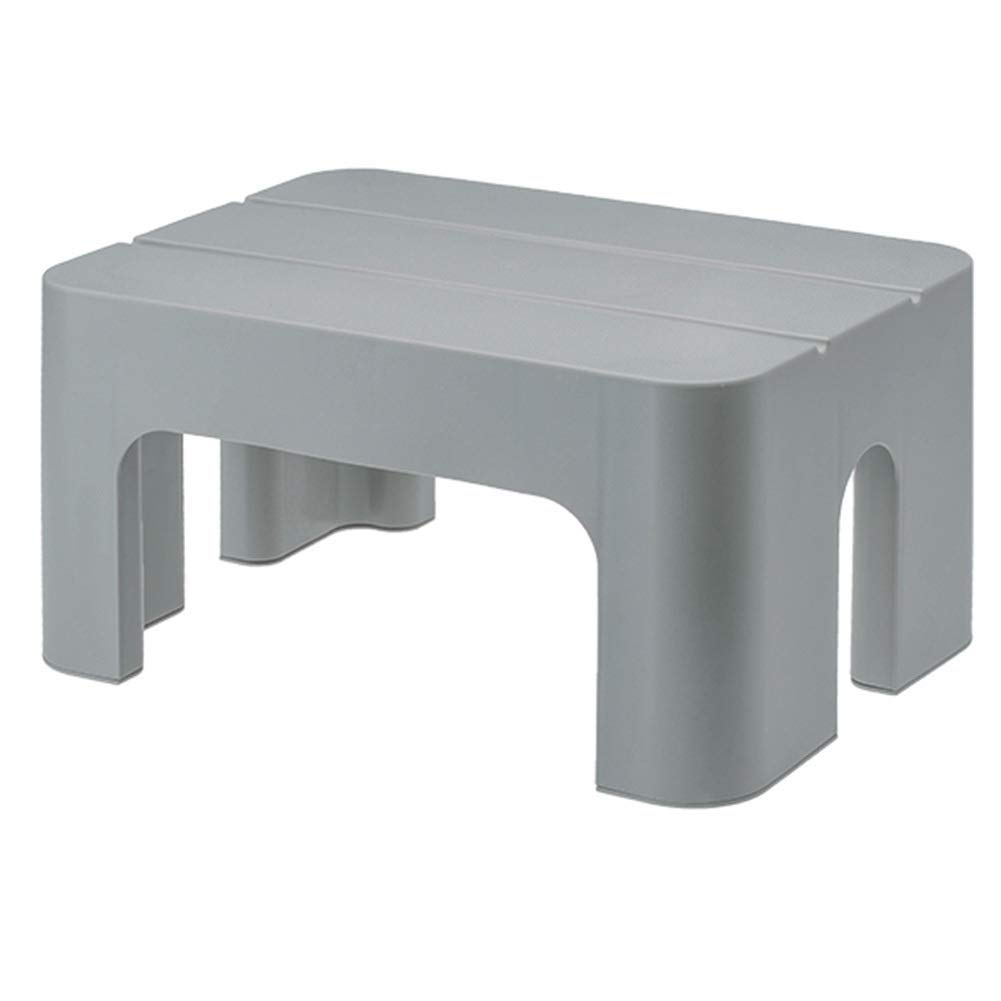 Repose-pieds plastique MU tabouret bas enfants escabeau salon deco gris
