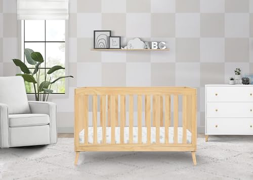 Image of Delta Children Essex 4-in-1 Convertible Crib Greenguard Gold Certified, Natural