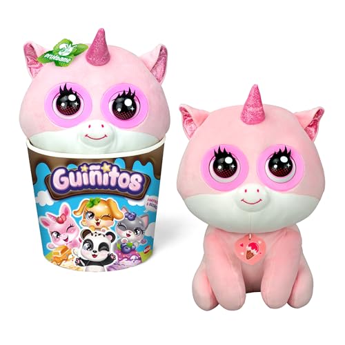 Bizak Guiñitos, Peluche Gigante Interactivo con más de 10 Sonidos, reacciones y música. Deliciosos y Ricos Helados de 30cm, 4 Diferentes Modelo Unicornio Rosa, (62009025-2) Bizak Guiñitos, Peluche Gigante Interactivo con más de 10 Sonidos, reacciones y música. Deliciosos y Ricos Helados de 30cm, 4 Diferentes Modelo Unicornio Rosa, (62009025-2)