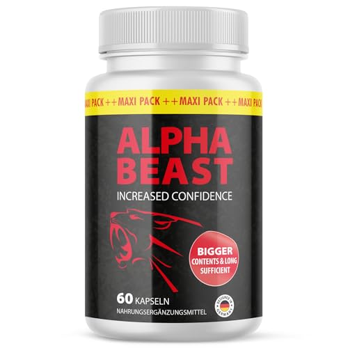 Alpha Beast Cápsulas | Con L-Arginina, L-Citrulina y Zinc | 1x 60 Cápsulas Contenido