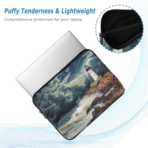 Funda para laptop 13-14 pulgadas con patrón faro impermeable miniatura 5