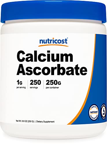 Nutricost Calcium Ascorbate Powder (Vitamin C and Calcium Complex), 250G - Non-GMO, 250 Serving