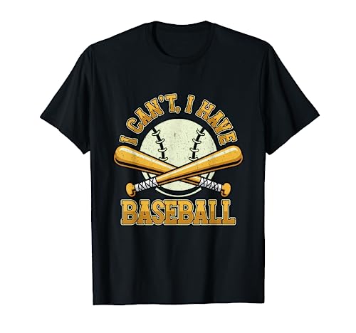 Drôle je ne peux pas avoir de baseball | Catcher Pitcher Batter T-Shirt