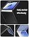 Cresee Case for Samsung Galaxy Z Flip 7 FE/Z Flip 6, Thin Hard Matte Polycarbonate Phone Cover for Z Flip7 FE/Z Flip6 - Black