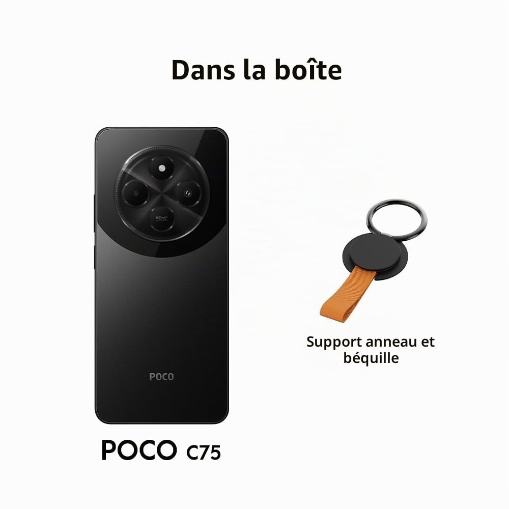 Poco C75 6GB 128GB Gold Android Smartphone, 2.0GHz, 6.88 Inch