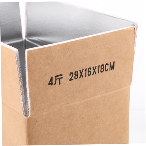 Luxshiny 2Pcs Insulated Shipping Box with Aluminum Foil Liner Thermal Insulation Packaging for Cold Food Seafood Fruits Versatile Cooler Box for - Thumbnail 7