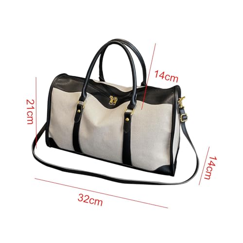 Sports Gym Bag Canvas Large Pouch Travel Duffle Bag for Exercise Workout Travel, Black Small4