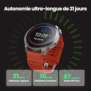 Amazfit Balance 2 Montre Connectée Homme 47mm, GPS, NFC, Écran AMOLED 1,5" en Verre Saphir, Autonomie 21J, 170 Modes Sport, Hyrox, Golf, Suivi Cardio & Sommeil, Smartwatch pour Android et iPhone