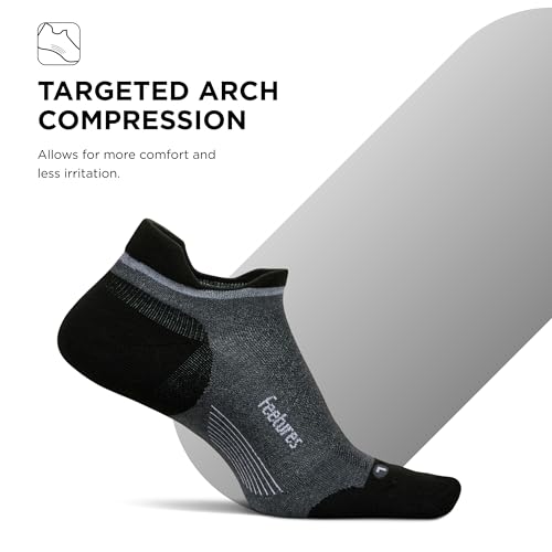 Image of Feetures Elite Golf Max Cushion Tab Ankle Socks - Sport Sock with Targeted Compression