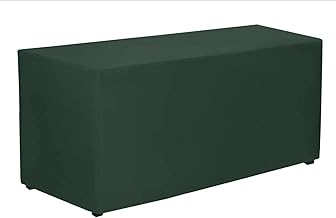 Elegant Event Essentials - Rectangle Fitted Polyester Tablecloth - Table Cover For Home, Buffet Table, Holiday, Banquet, Dinner, Wedding Events, Trade Show - Heavy Duty Fabric - Green - 6FT x 2.5FT