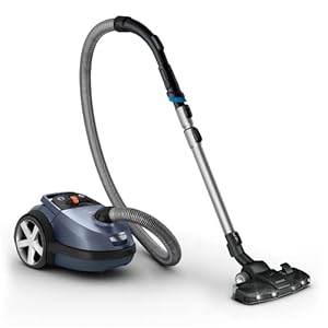 Philips Performer Silent stofzuiger met zak – 750 W, TriActive+-LED-mondstuk, turbo-miniborstel, met allergiefilter (FC8787/09)