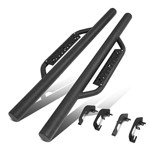 Dna Motoring Stepb-Ztl-8121 Steel Regular Cab Nerf Bar Running Board Compatible With 07-19 Silverado/Sierra 2500Hd 3500Hd 2-Dr Standard Cab, Black #TOP13
