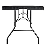 songmics klapptisch rattan seitenansicht