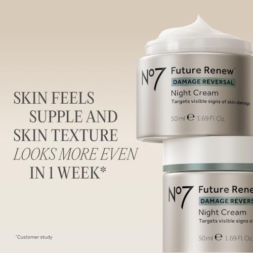 9 Best OTC Treatments for Deep Wrinkles Without Botox: A 2026 Guide 20 No7 Future Renew Damage Reversal Night Cream - Anti Aging Face Moisturizer - Infused with Peptide Technology to Reverse Visible Signs of Damage - Skin Barrier Repair for Dry Skin (1.69 Oz)