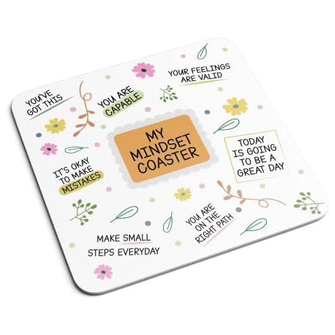 My Mindset Positive Vibes Drinks Coaster Cover