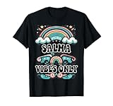 SALMA Vibes Only Cute Retro Girls SALMA Name T-Shirt