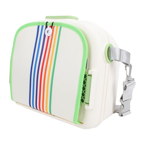 Fockety Asiento Elevador de Viaje, Asiento Elevador Portátil con Estuche de Almacenamiento, Correa para el Hombro, Arnés de Seguridad Ajustable, Fácil Plegado, Trona para Niños Pequeños