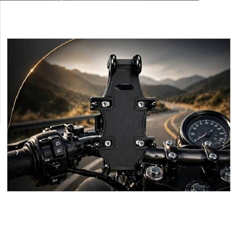 Image of Heavy Duty Bike Mobile Holder | 360 Rotation | Anti-Vibration | Universal Phone Mount for Motorcycle & Scooter | Handlebar Mobile Stand