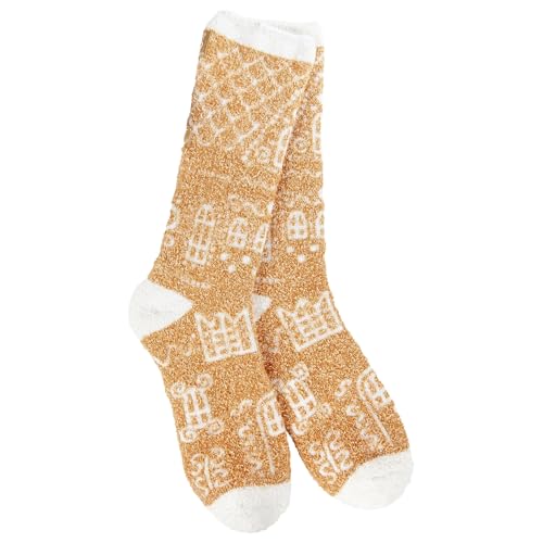 Image of World's Softest Cozy Collection Crew Socks - Smooth Multi Colors Cozy Socks - Knit Top Holiday Spirit Fashion Socks