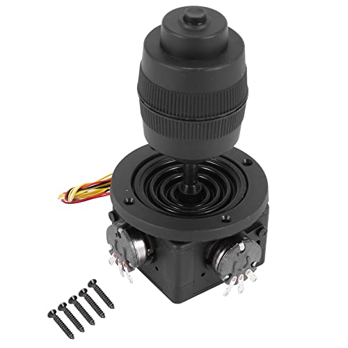abbluebell 4-Achsen Joystick Potentiometer Tastensteuerung für -D400X-R4 10K 4D Versiegeltes Wipppotentiometer, Schwarz Cover