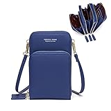 Small Crossbody Cell Phone Purse for Women, Mini Messenger Shoulder Handbag Wallet with Credit Card Slots