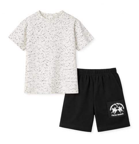 Image of Bold N Elegant Cotton Cute Cartoon Printed Half Sleeve T-Shirt And Shorts Clothing Set For Infant Toddler Baby Boy Girl