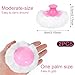 WLLHYF 2 Pcs Large Fluffy Powder Puff Body Cosmetic Face Loose Powder Applicator Handle Foundation Puff Pad Washable Beauty Application Tool for Women Sensitive Skin (Pink+Blue)