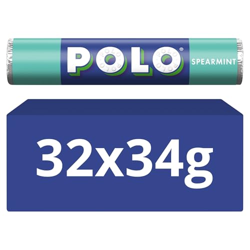 Polo Spearmint Mints Tubes 32 x 34 g