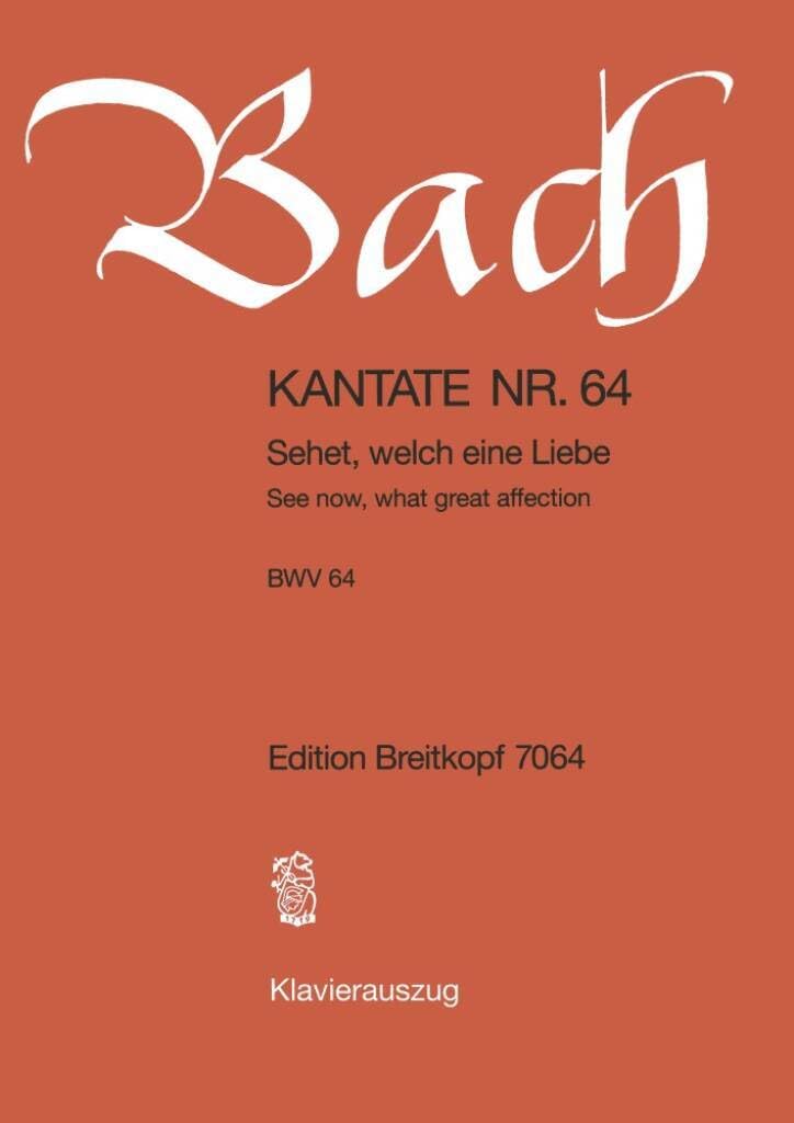 Amazon.co.jp: EDITION BREITKOPF BACH J.S. - KANTATE 64 SEHET