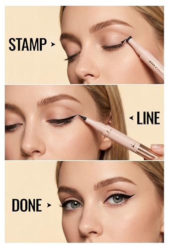 Erinde 2PCS 3-in-1 Winged Eyeliner Stamp Pen miniatura 7