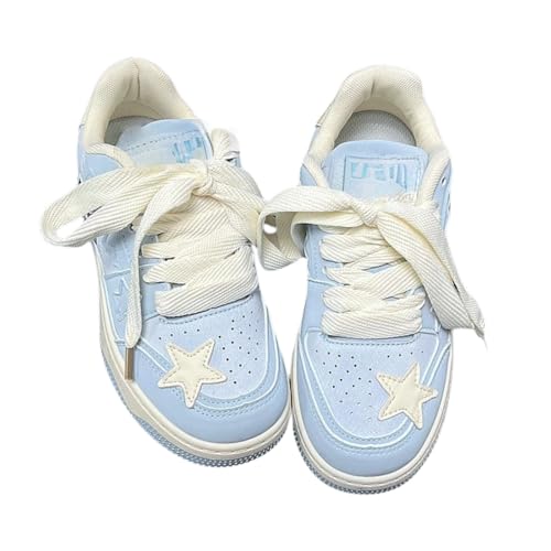 Women's Star Chunky Sneakers Y2k Aesthetic Cute Unique Comfort Casual Walking Creamy Stylish Platform Shoes for Sports2