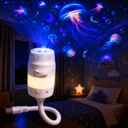 KYLECAIT Galaxy Projector Night Light, 2-in-1 Star Projector with 13 Films - image 1