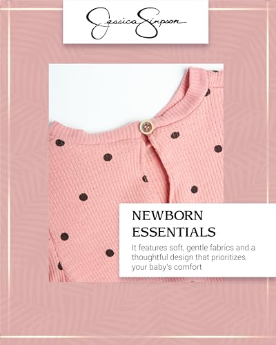 Jessica Simpson Baby Girls' Pants Set - 2 Piece Long Sleeve Shirt and Joggers - Soft and Comfy Baby Girls’ Outfit for Spring4