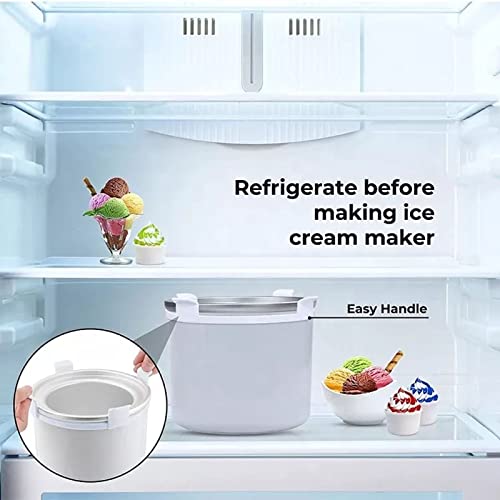 INPETS Eismaschine, Eltern-Kind-hausgemachte Eismaschine, Arbeitsplatte Soft Serve große Kapazität Eismaschine, perfekt für Kinder, Lehrer, Dankeschön-Geschenke – Bild 3