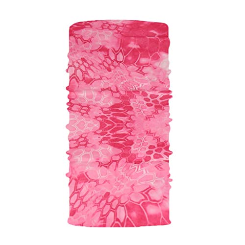 TALK-POINT Multifunktionstuch Halstuch in vielen verschiedenen Designs, vielseitig einsetzbar z.B. als Sturmhaube, Schlauchschal, Stirnband, Piratentuch, Bandana (Pink...