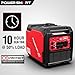 PowerSmart 4800-Watt Portable Inverter Generator with Wheels Handle Kit, CO Protect, Quiet, 30 Amp for RV-Ready, HB5046C