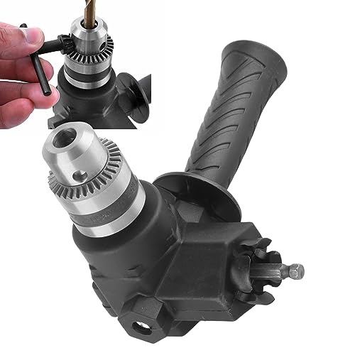 KELFEEAO 90 Degree Drill Attachment, Right Angle Drill Attachment Kit Bend Extension Accessory Narrow Space Repair Tool Electric Corner Device