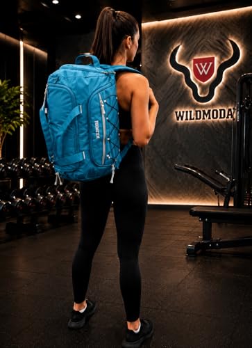 Image of 50L Gym Duffel Bag | Large Travel Sports Bag for Men & Women (Turquoise)