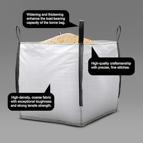 Primes DIY PREMIUM GRADE 1 Ton FIBC Bulk Jumbo Bags, Bulk bag Extra Large for Builders Garden waste, Heavy Duty, Industrial Woven Material, Storage Sack with Lifting Handles (85x85x85cm)(2 Pack) 4 Primes DIY PREMIUM GRADE 1 Ton FIBC Bulk Jumbo Bags, Bulk bag Extra Large for Builders Garden waste, Heavy Duty, Industrial Woven Material, Storage Sack with Lifting Handles (85x85x85cm)(2 Pack) - Image 4