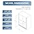 GOBESTRY 44-48” W x 76" H Upgraded Double Sliding Shower Door, Semi-Frameless Shower Door with Explosion-Proof Film and Nano Coating, 1/4” (6MM) SGCC Tempered Glass, Matte Black Finish