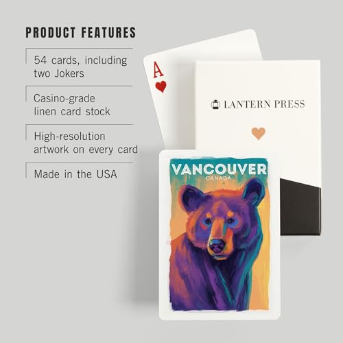 Lantern Press Naipes Poker Black Bear, 52 Cartas miniatura 3