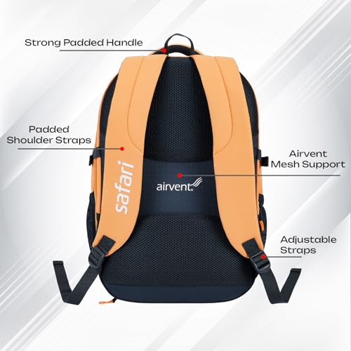 Image of Safari 43L Expandable Laptop Bag with Armor Base, Raincover, 3 Compartments, Compression Straps, Large Size Travel Bag, Ideal For 3-4 Days Staycations, Hiking, Office Bag