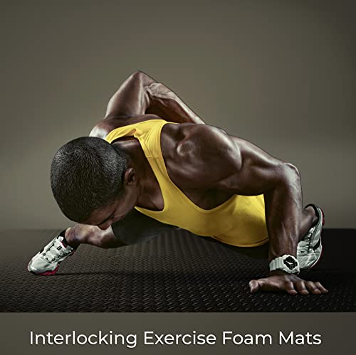 Mat-Masters-Interlocking-Exercise-Foam-Mats-with-Border-Multipurpose-Gym-Protective-Flooring-Eva-12-x12-x--Tiles-for-Gym-Equipment-and-Rubber-Cushion-for-Workouts-Kids-12-sqft