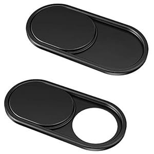 CloudValley Webcam Cover Slide[2-Pack], 0.023 Inch Ultra-Thin Metal Web Camera Cover for MacBook Pro, iMac, Laptop, PC…