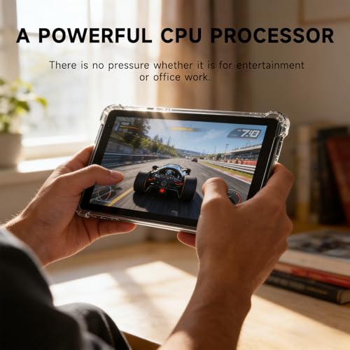 Image of NOVOJOY 7 Inch Tablet with Case, Android 14 Tablet PC, 32GB Storage 8GB RAM Tabletsa Quad-Core Processor Android Tableta pc Dual Camera, WiFi, BT Computer Tabletas.(with Tablets Cover)