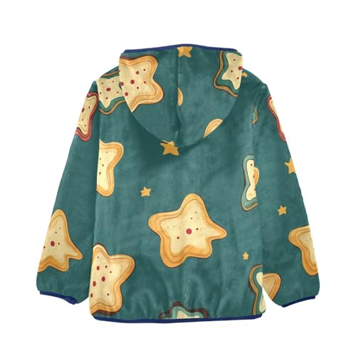 Christmas Cookies Girls Fleece Jacket Girls Fall Jacket Girls Zip Up Hoodie Girls Sherpa Jacket 2-10T2