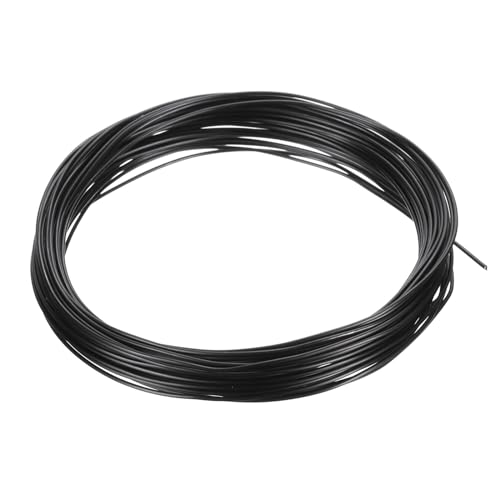 PATIKIL 1mm Bonsai Training Wire, 1 Roll Floral Wire Stems Anodized Aluminum Tree Wire 32.8 Feet Total for Gardening Branch Fixing, Black