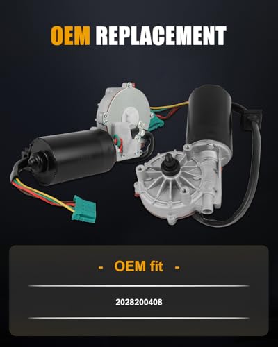 Image of ROADFAR Front Windshield Wiper Motor Compatible For Mercedes-Benz For C43 | Fit For Mercedes-Benz For C230 1998 1999|For Mercedes-Benz For C280 1998 1999|OEM:2028200408|4 Pins